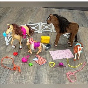 Barbie Hugs & Horse Playset & My Life interactive Horse and accessories …